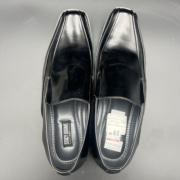 Stacy Adams 20166-001‎ Men\'s 9.5M Black Leather Slip-On Dress Shoes Loafers main image 7